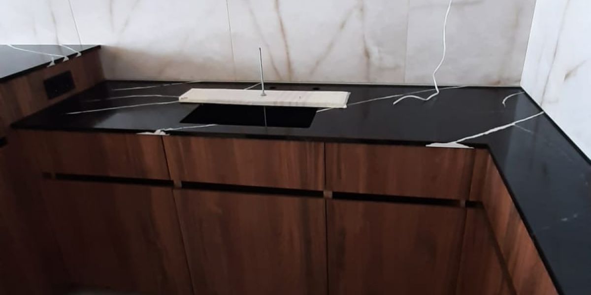 Столешница из искусственного камня marquina lavagna